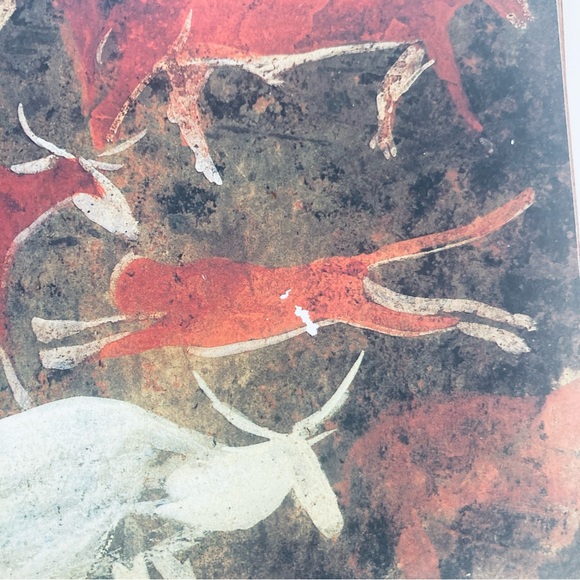 Vtg Pastiche Prestige Tableware Placemats Set of 6 Aboriginal Bushmen Rock Art - Picture 12 of 13